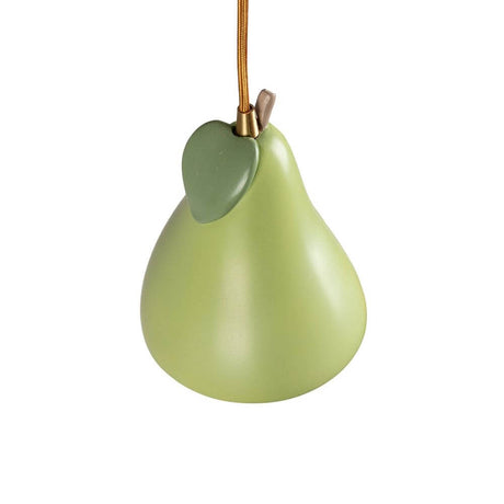 Lampa wisząca Seletti Vitamin Pear w kształcie gruszki, zielony żywica