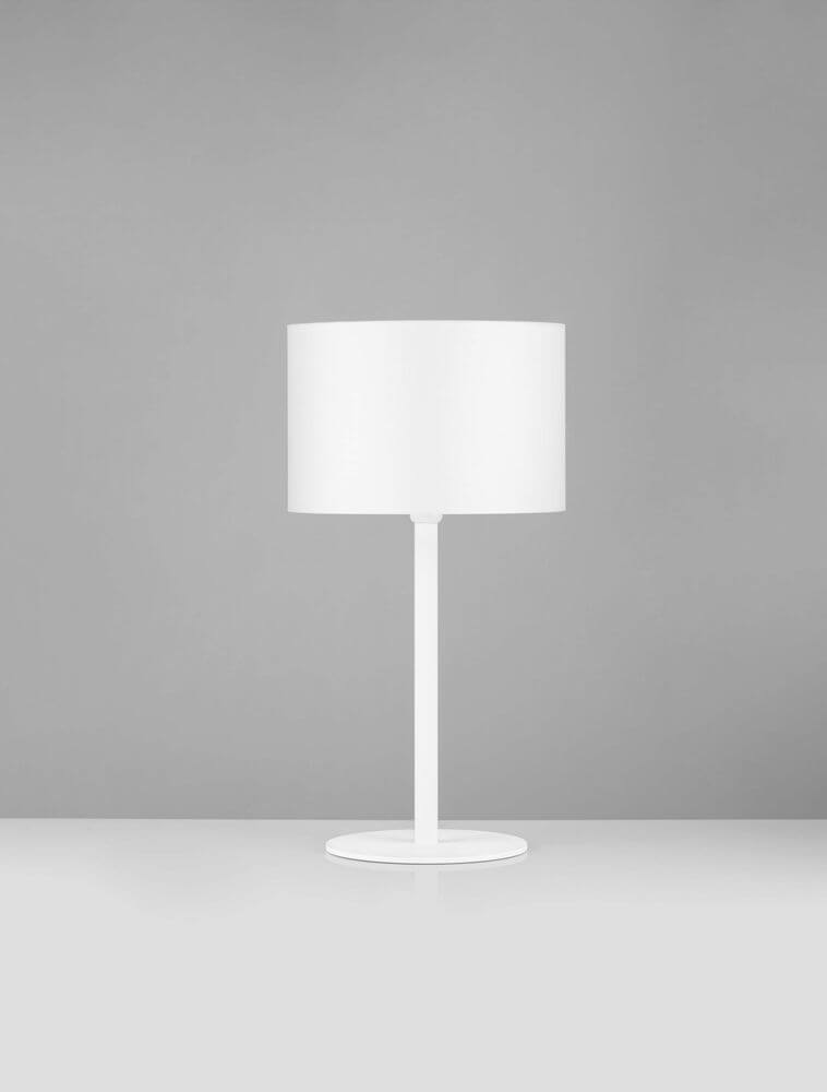 Alt Tag: Sibnia Tischleuchte E27 Ø 30cm in modernem Schwarz mit goldenen Details, schlanker Leuchtenkörper für Wohn- und Schlafzimmer