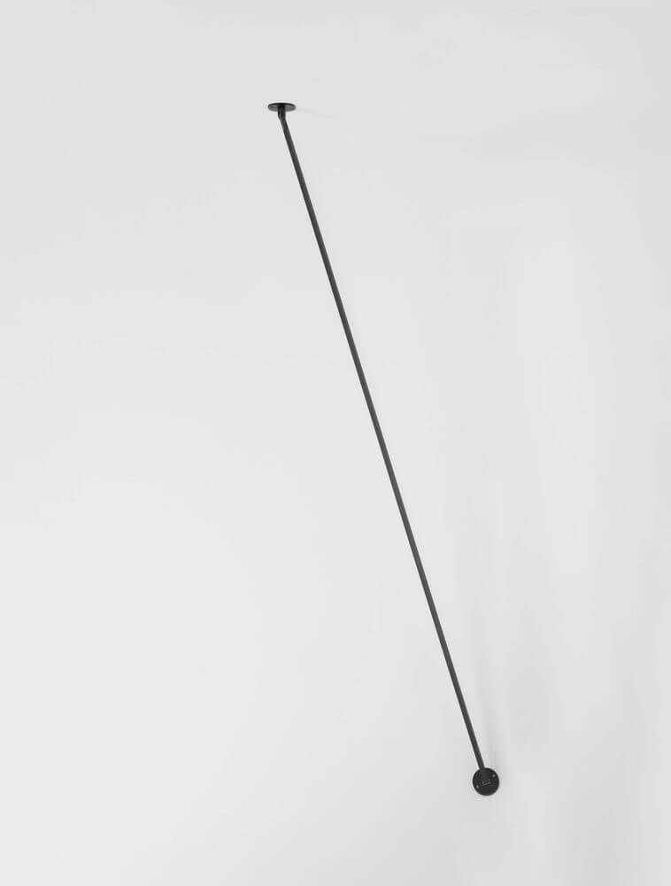 Sima LED Wandleuchte Ø 8cm 3000K an der Wand montiert, elegantes und modernes Design.
