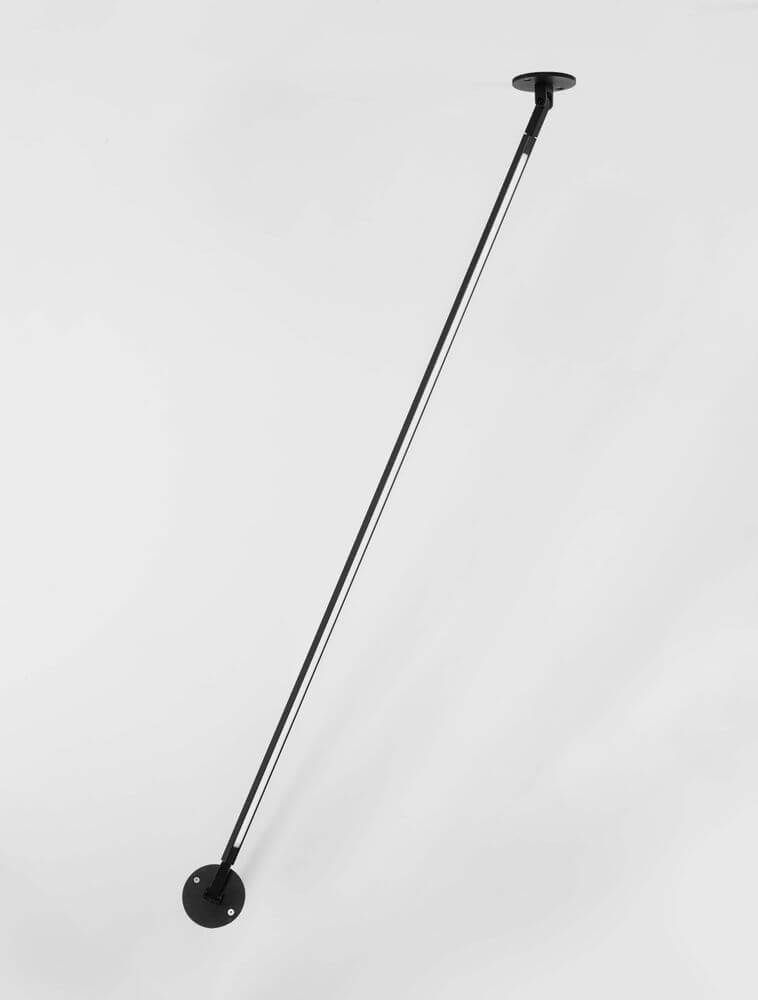 Sima LED Wandleuchte Ø 8cm 3000K in vertikaler Montageposition, modernen und eleganten Design.