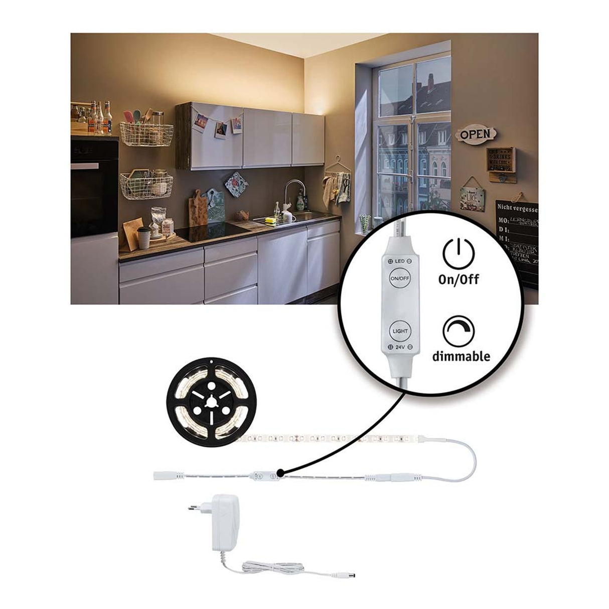 SimpLED Power Strip Set 1,5m Warmweiß 18W