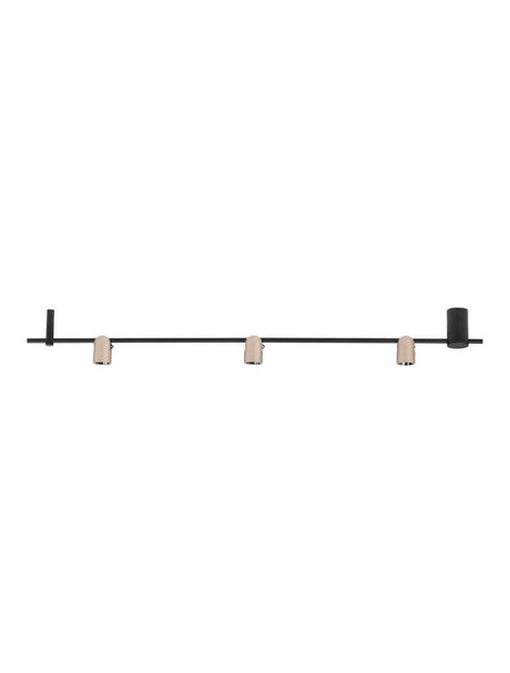 Sirmos LED hanger lamp 3-flame 3000K zwart, bruin