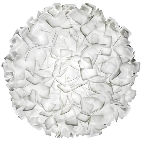 Slamp Clizia Wand- & Deckenleuchte Mini mit komplex verschlungenen Kunststoffschirmen, die diffuses Licht spenden.