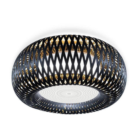Slamp Decken- & Wandlampe Kalatos Ø 63cm in modernem Design mit geflochtenem Muster.