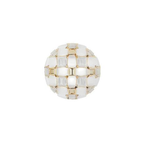 Slamp Decken- & Wandlampe Mida mit einer eleganten Kugelform und glatten, geschliffenen Cabochons.