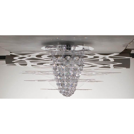 Slamp lampada da soffitto Aurora Mini Bianco con nucleo cristallino e design elegante.