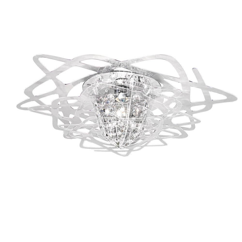 Slamp Deckenleuchte Aurora Mini Transparent mit kristallinem Kern und elegantem Design.