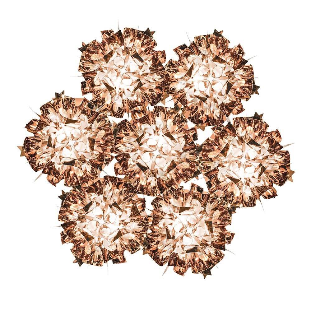 Slamp Hängelampe Veli 7 Kupfer in modernem Design mit zeitgenössischem Glamour und elegantem Licht.