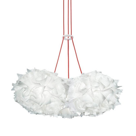 Slamp Hängeleuchte Veli Mini Trio Couture 3-flammig mit elegantem Design und handgefertigten Opalflex® Volants.