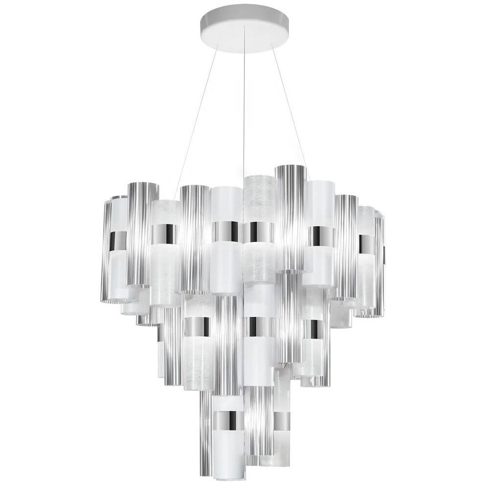 Slamp LED Hängeleuchte La Lollo Extra-Large 9000lm 2700K Weiß in modernem, elegantem Design.