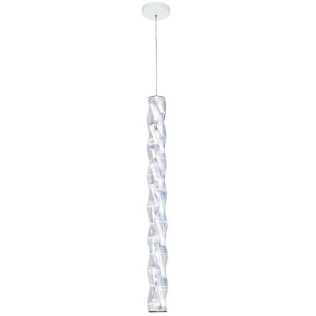 Slamp Hugo lampada a sospensione verticale a LED in plastica Lentiflex