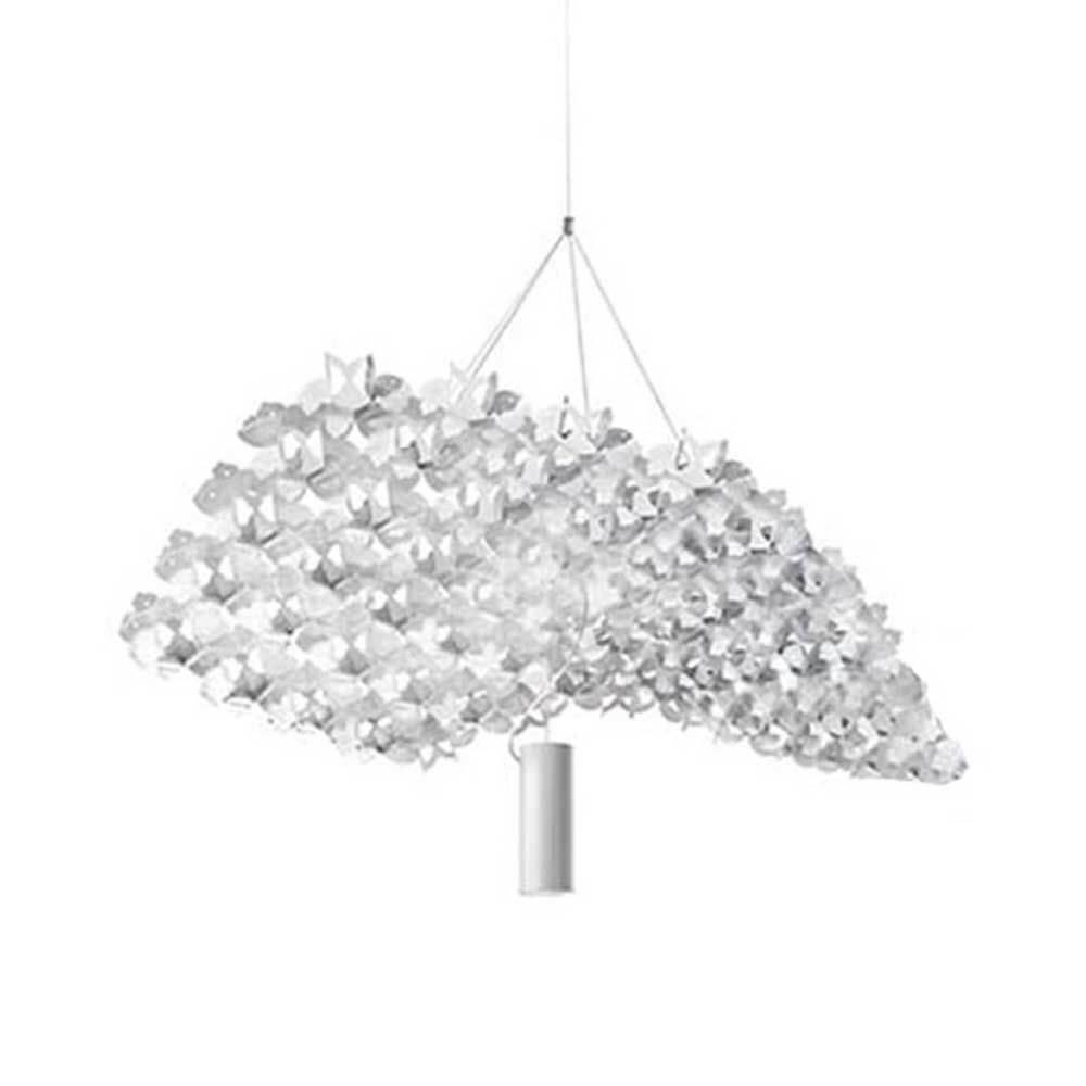 Slamp Nuvem 102x94cm bas med spotlight upp-ner vit