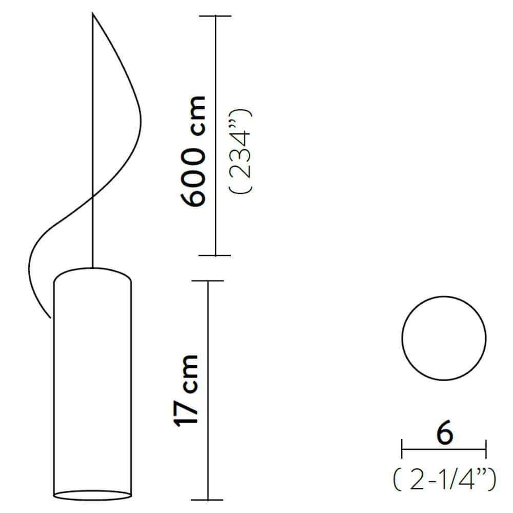 Technische Zeichnung der Slamp Nuvem zusätzlicher Spot Up- & Down Weiß mit Abmessungen und Designinformationen.