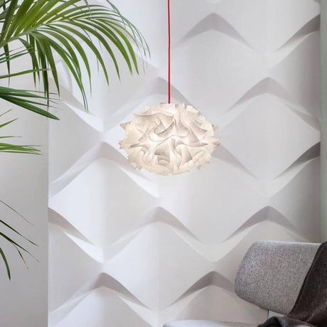 Slamp Pendellampe Veli Mini Single Couture 32cm in modernem Raum mit eleganter Wanddekoration.
