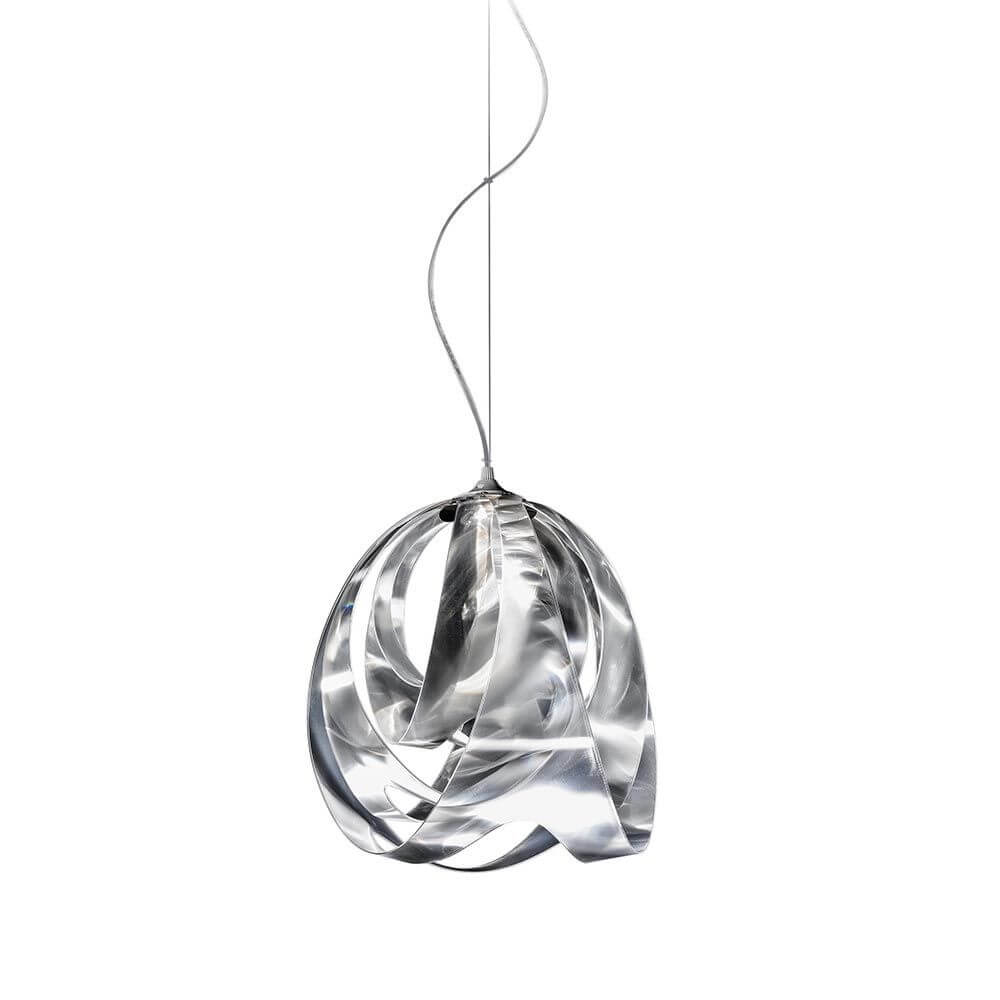 Slamp Pendelleuchte Goccia Prisma Transparent mit flüssiger Form und einzigartigem Design für außergewöhnliche Lichteffekte.