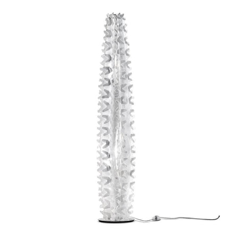 Slamp lampada da terra Cactus XL Gold in bianco con un design elegante e un materiale innovativo.