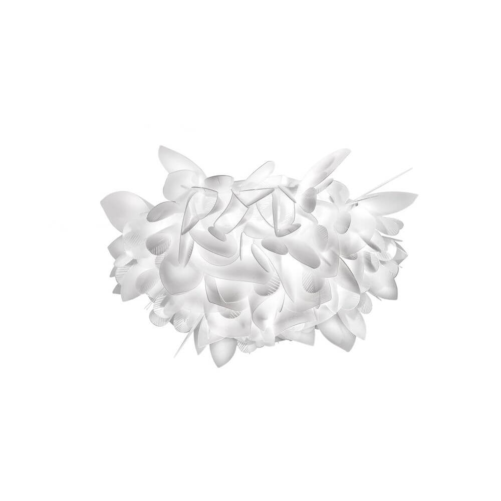 Slamp Wand- & Deckenlampe Veli Foliage in elegantem Weiß mit floralem Design.