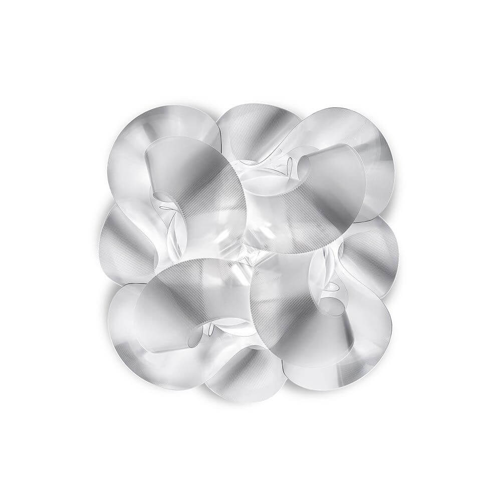 Slamp Wand- & Deckenleuchte Fabula Prisma Transparent in elegantem, transparentem Design mit organischen Formen.