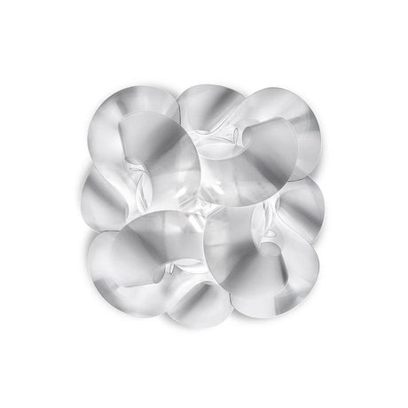 Lampada da parete e soffitto Slamp Fabula Prisma Trasparente dal design elegante e trasparente con forme organiche.