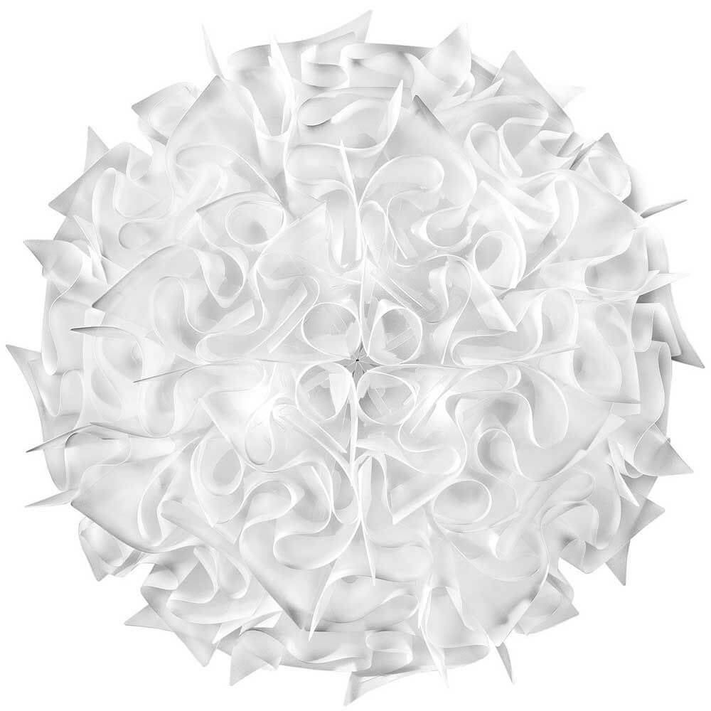 Slamp Wand- & Deckenleuchte Veli Large in elegantem, kurvenreichen Design mit dreidimensionalen Falten.