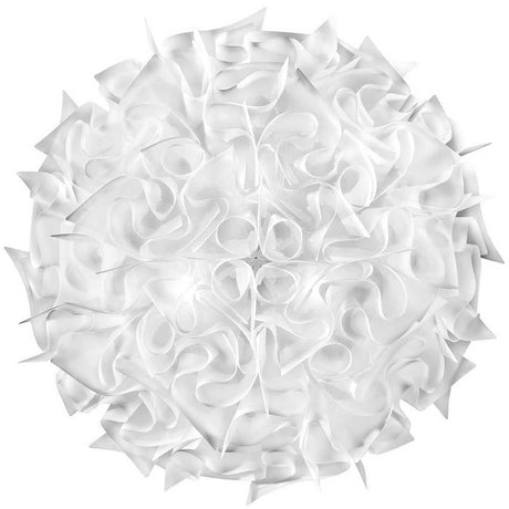 Slamp Wand- & Plafondlamp Veli Large in elegant, gebogen design met driedimensionale plooien.