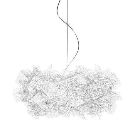Slamp edle Pendellampe Clizia Large Ø 78cm mit kunstvollem Blütenschirm aus Opalflex