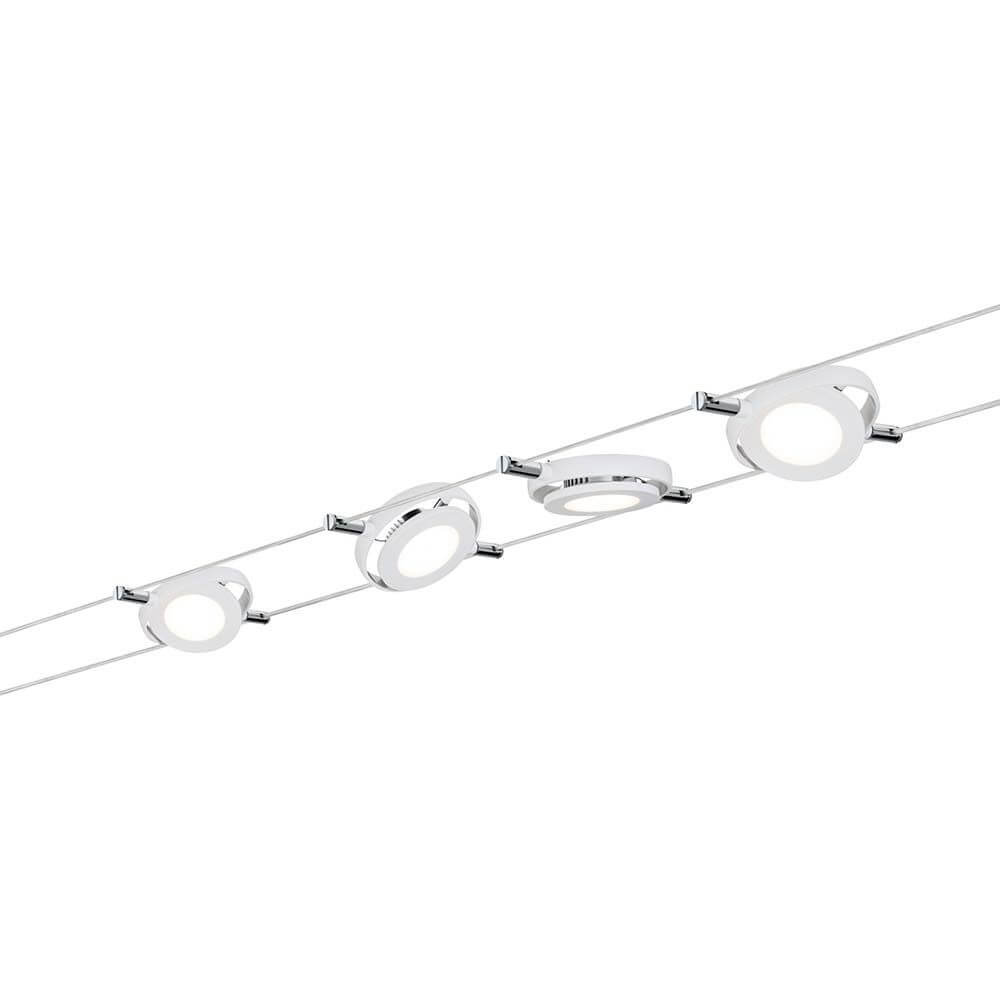 Smart Wire System BLE RoundMac 4x4W Weiß 12VA DC 36VA mit variablen Lichtspots im Seilsystem