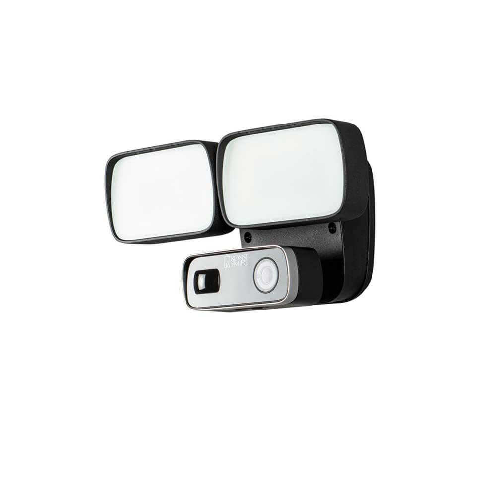 Smartlight LED Wandleuchte mit Kamera, Lautsprecher und Mikrofon für Sicherheitsüberwachung.