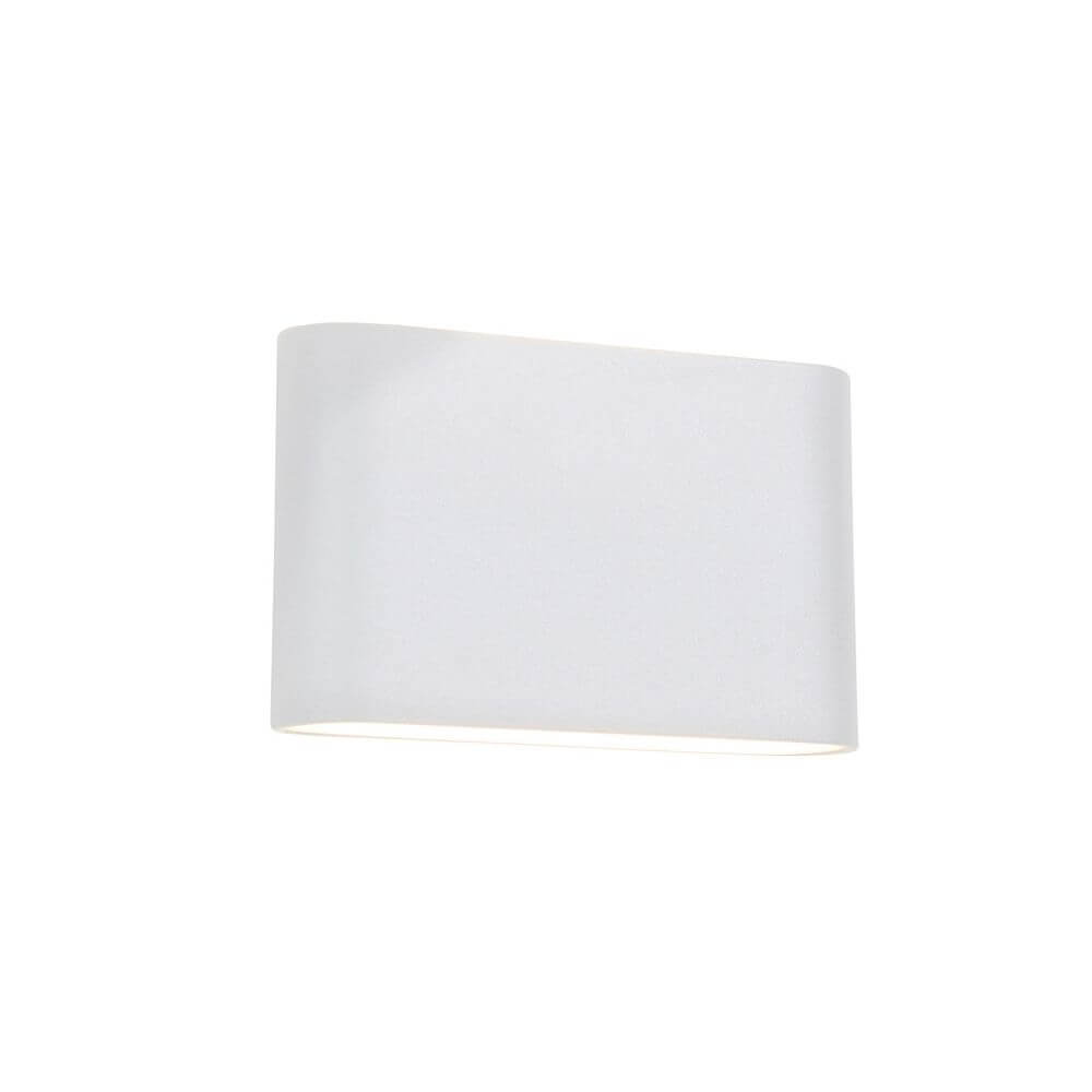 Soho LED Außenwandleuchte Rechteckig 3000K Up & Down Weiß IP54, minimalistisch und modern für Fassade.