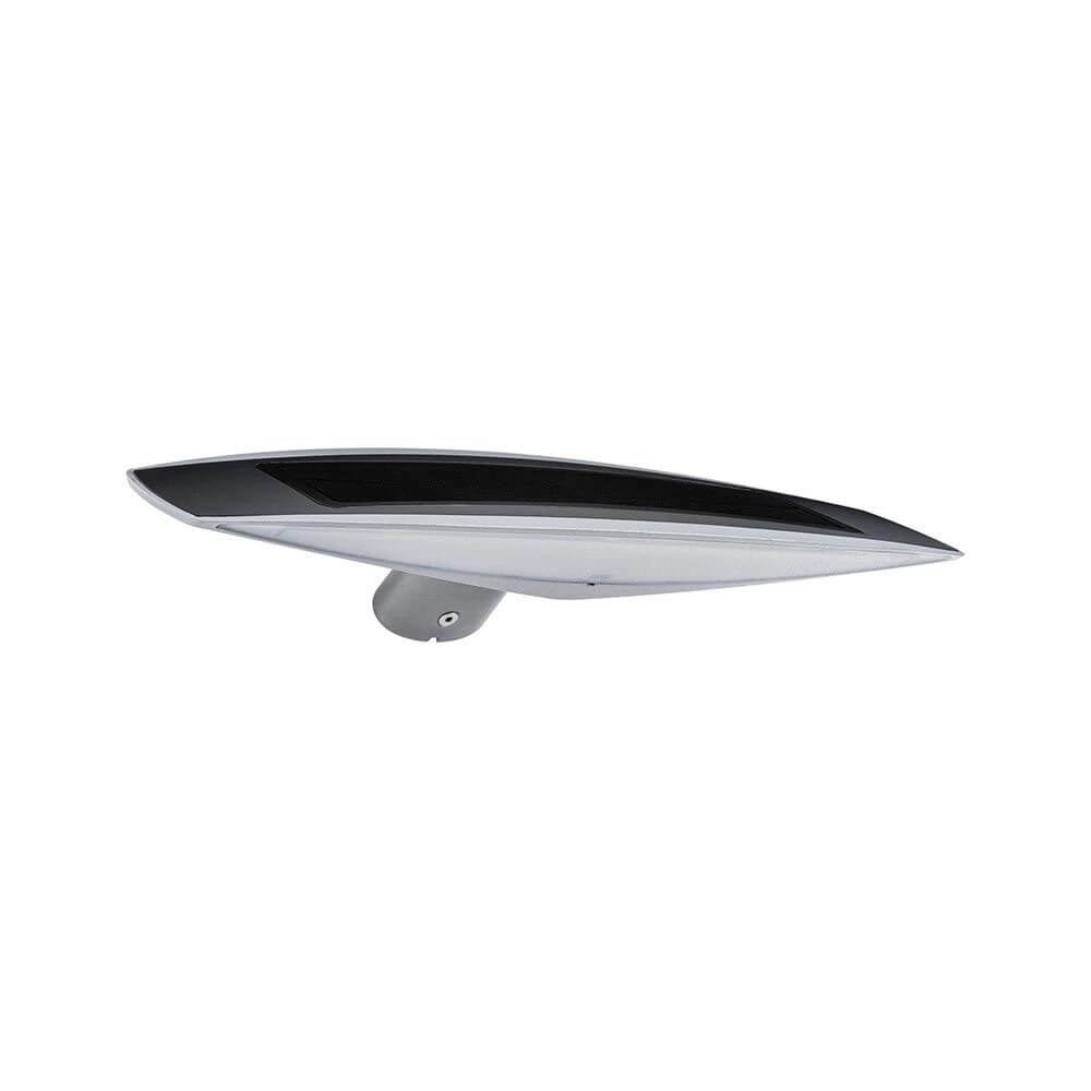 Solar LED Außenwandleuchte Kiran Bewegungssensor Weiß in elegantem Design, ideal für Außenwände.