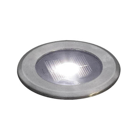 Solar Led Floor Spot roestvrij staal, helder glas