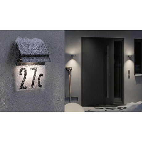 Solar LED House Numer Light Neda Schwarz