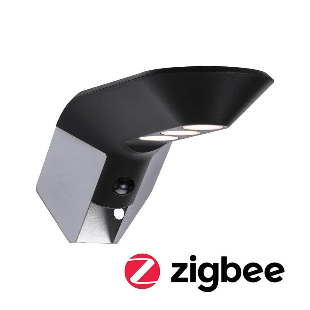 Solar LED Hausnummernleuchte Soley mit Zigbee-Technologie und PIR Sensor für smartes Licht.