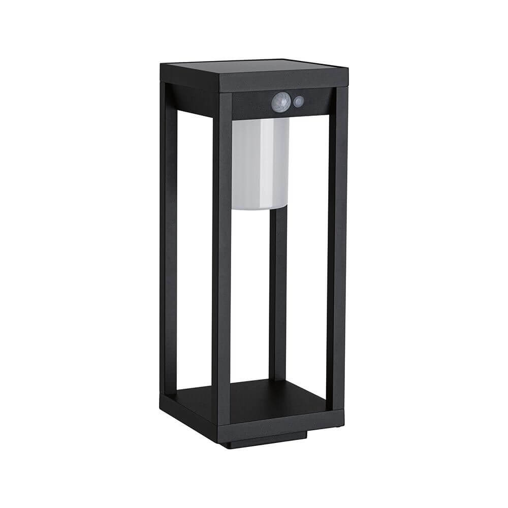 Solar LED Sensor Laterne Marisol in Schwarz, ideal für Wegen und Eingangsbereiche, mit Bewegungsmelder