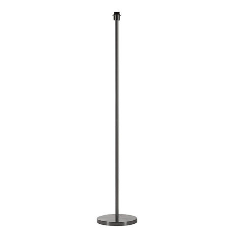 Soprana Sl-2 Stehleuchte (ohne Schirm) Metall-Gebürstet mit stabiler Fußplatte und E27 Sockel.