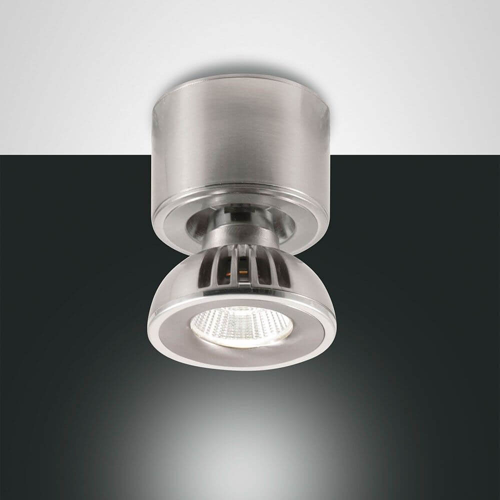 Soul LED Deckenspot 720lm Nickel-Satiniert mit schwenkbarem Leuchtenkopf für modernes Lichtdesign.