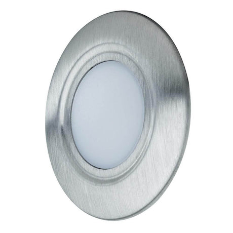 Special EBL LED Abdeckung rund 86mm Edelstahl in Edelstahloptik für einfache Montage.