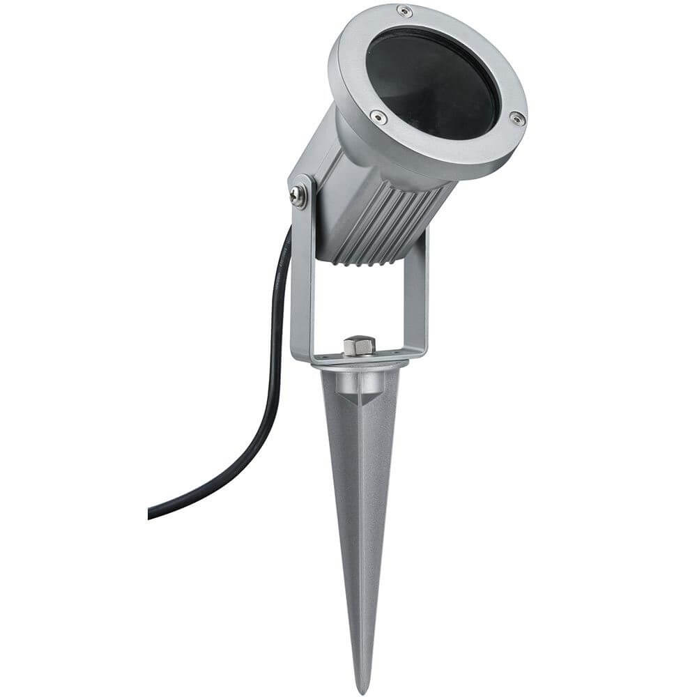 Special Line Garden Spot Light IP65 max. 1x28W GU10 Alu in silberfarbenem Design für Gartenbeleuchtung.