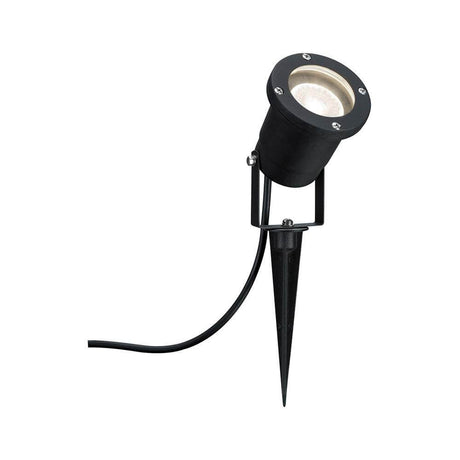 Special Line Garden Spotlight IP44 GU10 3,5W Schwarz Alu mit verstellbarem Spieß für Gartenbeleuchtung.