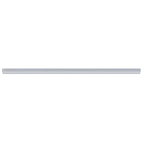 Square Profil mit Diffusor 2m Alu eloxiert, flaches LED-Profil mit satinierter Abdeckung für gleichmäßiges Dekolicht