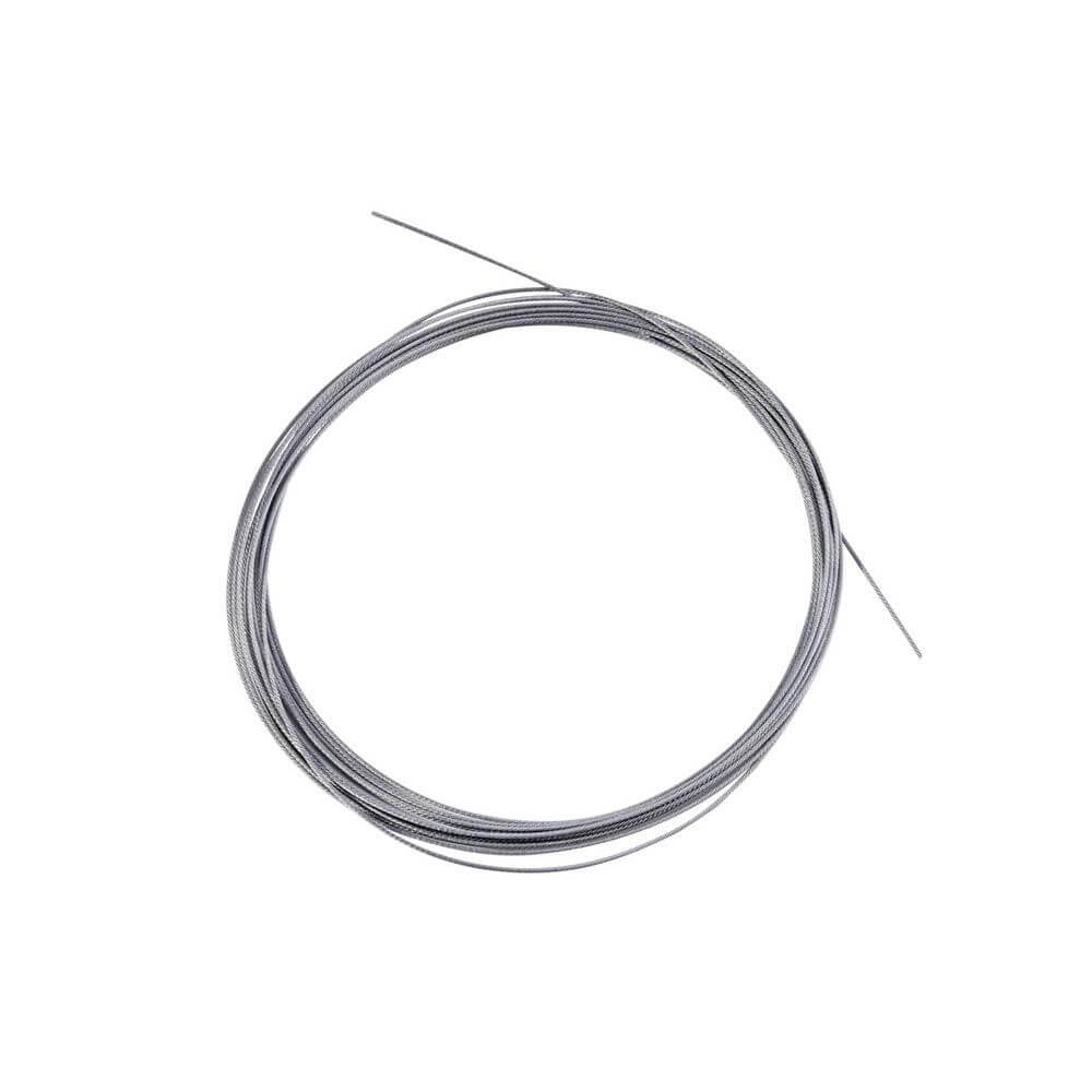 Stahlseil Ø 1,5mm 5 Meter mit M6 Gewinde - flexibles und robustes Stahlseil für Lampenassung.