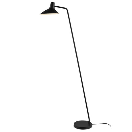 Lampe sur pied Darci au design industriel, parfaite pour un éclairage élégant à côté du canapé ou du fauteuil.