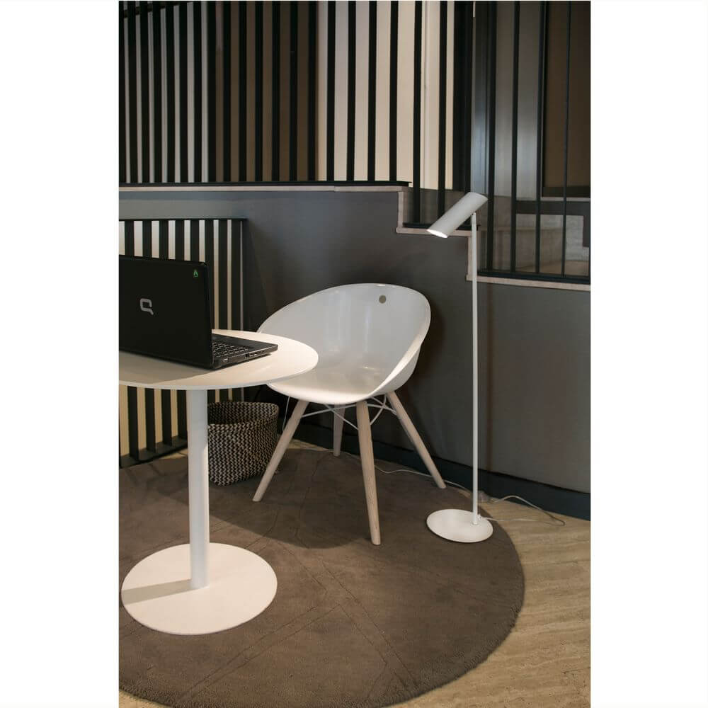 Lampa podłogowa link biały