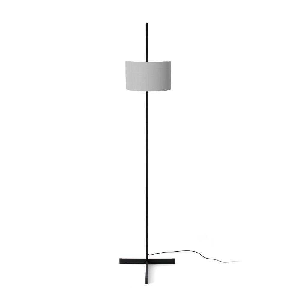 Stehlampe STAND UP Schwarz, Grau mit modernem Design und minimalistischer Bauweise.