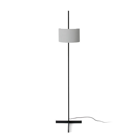Stehlampe STAND UP Schwarz, Grau mit modernem Design und neutralem Lampenschirm
