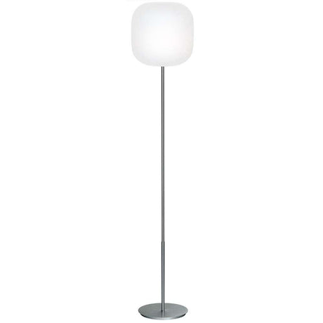 Casablanca Stehleuchte Murea Ø 25cm Alu - moderne Stehlampe mit opalem Schirm und schlankem Aluminiumfuß