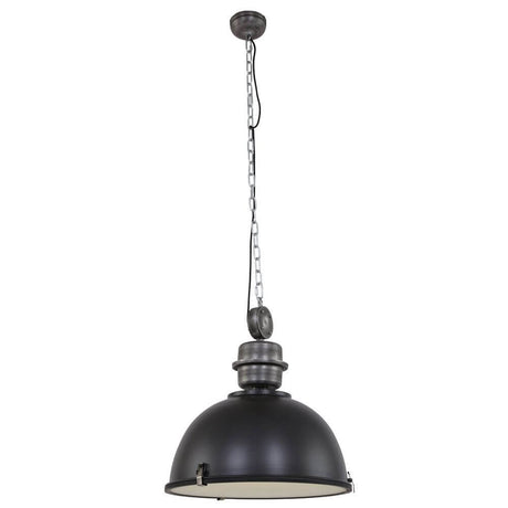 Industrial pendant light Bikkel Ø 52cm in industrial style, black, stylish pendant light for any living area.