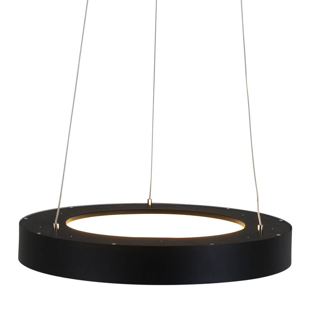 LED-Hängeleuchte Ringlede Ø48cm in modernem Design mit warmweißem Licht.