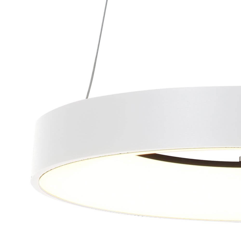 LED-Hängeleuchte Ringlede Ø48cm - elegante Deckenleuchte mit warmweißem Licht für Wohn- und Schlafräume.