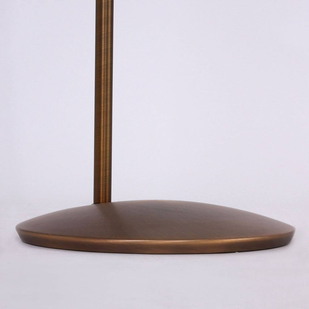 Edelstahlfuß der LED-Deckenfluter Zenith, modernes Design in Bronze für stilvolles Ambiente.